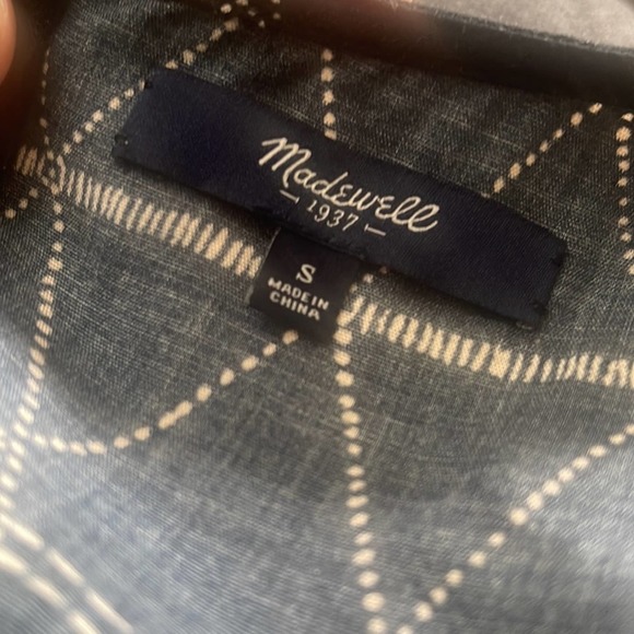 Madewell Batik Drawstring Sleeveless Jumpsuit Size Small - Picture 4 of 4